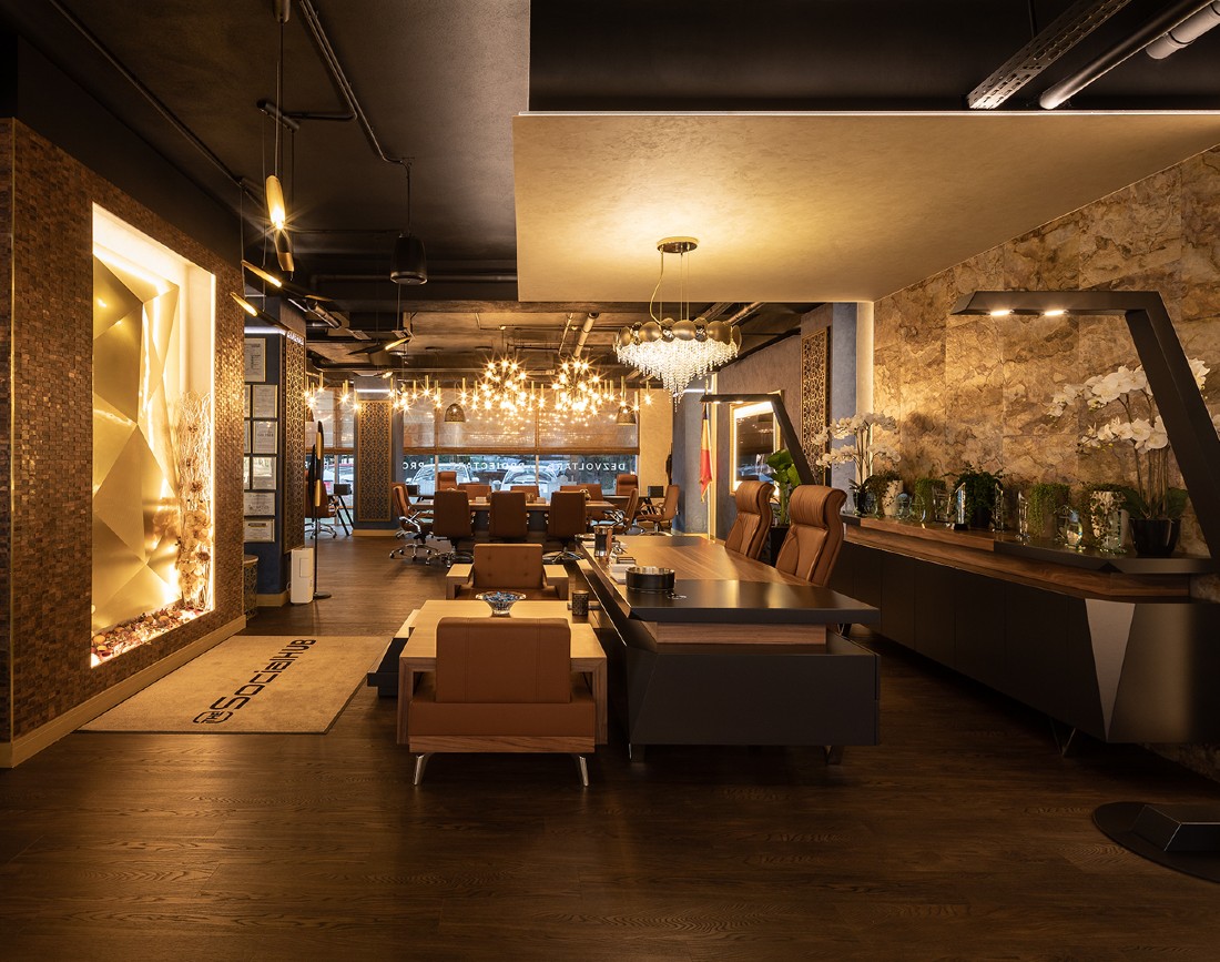 Amenajare spatii birouri cu piatra naturala