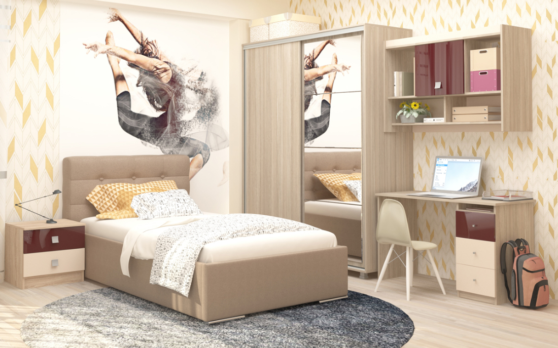 Dormitor modern pentru adolescenti