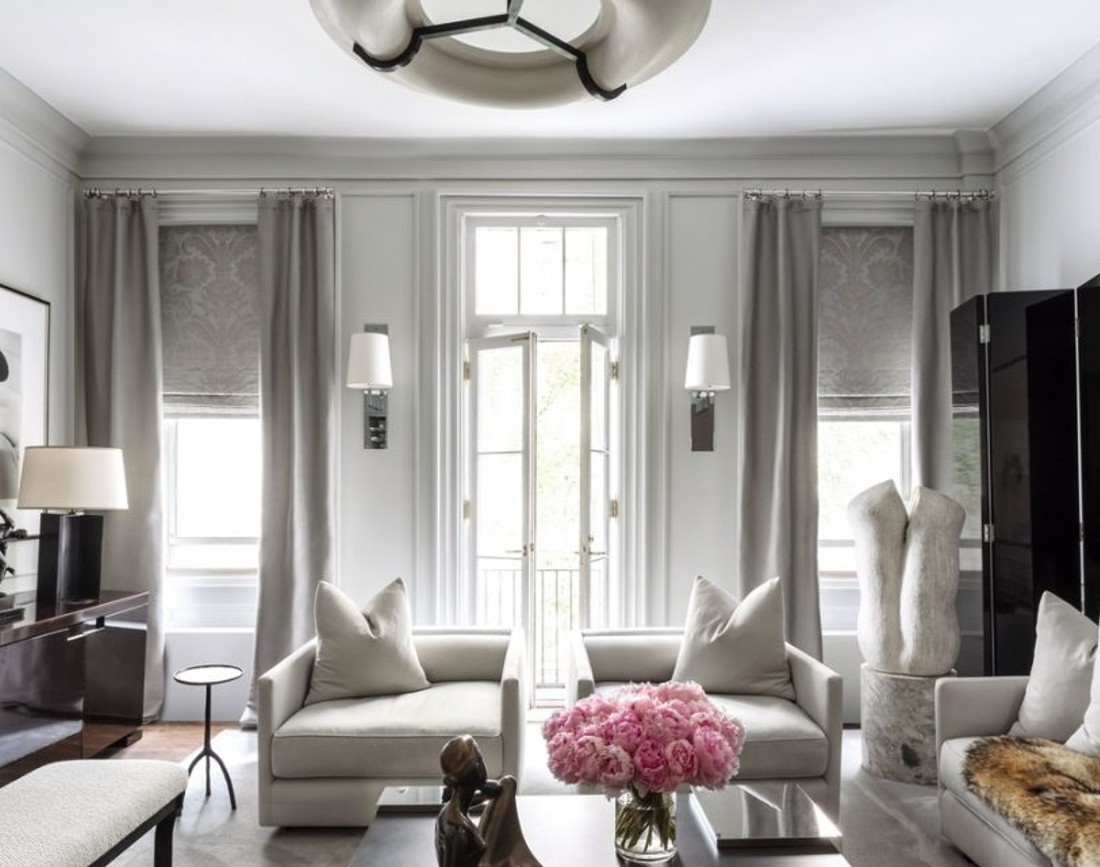 Decoratiuni intr-un living in stil american