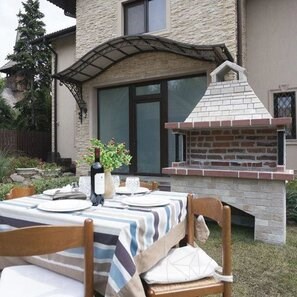 Gratar Gradina 'Mare' - Placat cu piatra decorativa