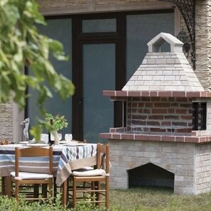 Gratar Gradina 'Mare' - Placat cu piatra decorativa