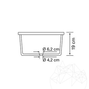 Chiuveta Arco Travertin Classic SCAS2, 47 x 47 x 19 cm