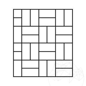Travertin Classic Cross Cut Mat, 60 x 30 x 2 cm