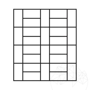 Travertin Classic Cross Periat si Daltuit, 61 x 40.6 x 3 cm