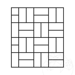 Travertin Classic Cross Periat si Daltuit, 61 x 40.6 x 3 cm