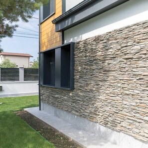 Ardezie Kavala 3D Strips | Piatra Decorativa pt. Placari Verticale, Exterior-Interior (10-12 mp/palet)