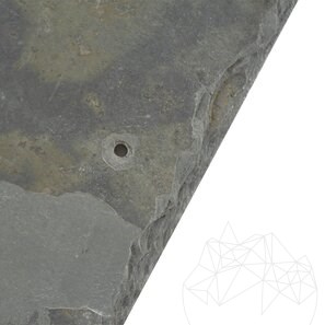 Ardezie Multicolora Noisette Natur si Daltuita 15 x 30cm - Acoperis / Vertical
