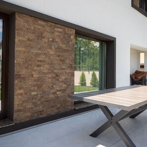 Ardezie Rusty Brown Natur, 5 cm x LL | Piatra Decorativa - Placari Verticale, Exterior-Interior