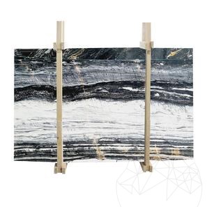 Lastra Marmura Azur Black Polisata, 2 cm