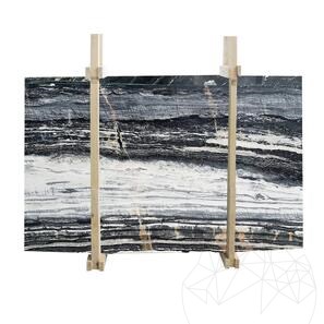 Lastra Marmura Azur Black Polisata, 2 cm