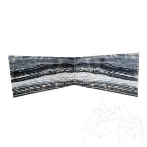 Lastra Marmura Azur Black Polisata, 2 cm