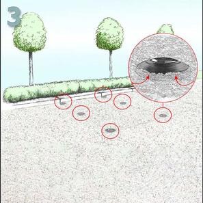 BERA - Marker negru pt delimitare parcare pt Profil fagure Pro, set 70 bucati (include 6 unelte)
