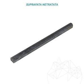 Bagheta M2 Marmura Nero, 2 x 2 x 30.5 cm