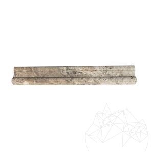 Bagheta M17 Travertin Silver, 4.8 x 30.5 cm