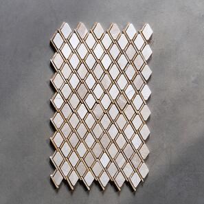 Mozaic Marmura Beige & Travertin Yellow Maze Polisat, 30.5 x 30.5 cm