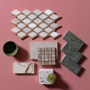 Mozaic Marmura Beige & Travertin Yellow Maze Polisat, 30.5 x 30.5 cm