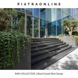 Lastra Granit Black Crystal Rock Design 3CM