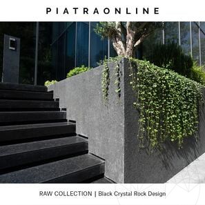 Lastra Granit Black Crystal Rock Design 3CM