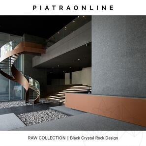 Lastra Granit Black Crystal Rock Design 2CM