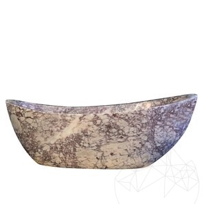 Cada de baie Autograph Marmura Arabescato Faro, 185 x 86 x 70 cm