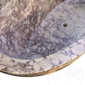 Cada de baie Autograph Marmura Arabescato Faro, 185 x 86 x 70 cm