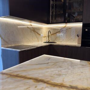 Lastra Marmura Calacatta Gold Polisata, 2 cm