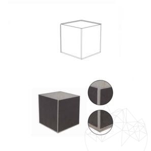 Jardiniera Fioriera - Piatra Sinterizata, 40X40X2XH40