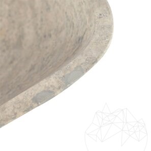 Chiuveta Matia Travertin Silver BRTA, 50 x 40 x 13 cm