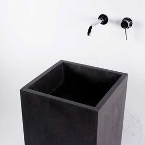 Chiuveta Autograph Andezit Pure Black Mat 42 x 42 x 85 cm