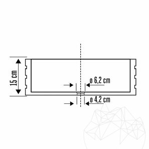 Chiuveta baie marmura Dark Emperador RS-42 - Lichidare stoc