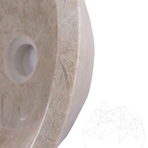 Chiuveta Matia marmura Light Beige RS-5, 42 x 15 cm