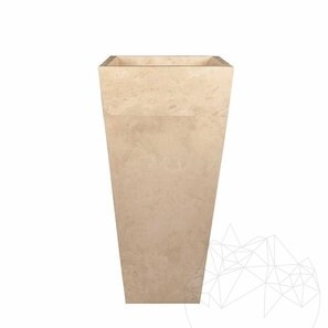 Chiuveta Tao Travertin Classic BAYK, 42 x 42 x 82 cm