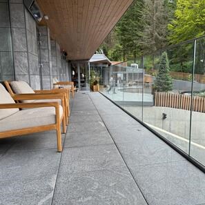 Piatra Sinterizata L'ALTRA PIETRA Colosseo Grigioni, 60 X 60 X 2 cm, R11 - Antiderapanta pt exterior