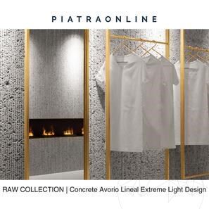 Lastra Granit Concrete Avorio Lineal Extreme Light Design 2CM