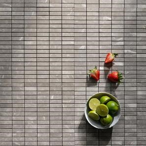 Mozaic Marmura Crema di Bergamo Polisat, 1.5 x 5 cm