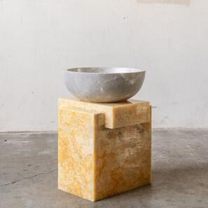 Chiuveta Matia marmura Crema di Bergamo RS-5, 42 x 15 cm