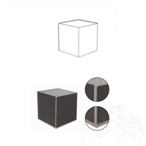 Jardiniera Fioriera - Piatra Sinterizata, 60X60X2XH60