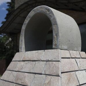 Gratar Gradina 'Mic' - Placat cu piatra decorativa