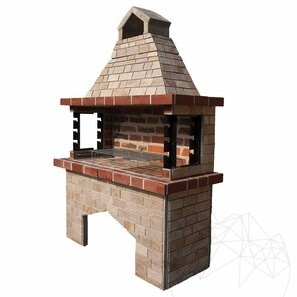 Gratar Gradina 'Mare' - Placat cu piatra decorativa