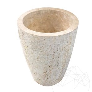 Jardiniera Romano Travertin Classic Natur, 60 x 50 x 50 cm