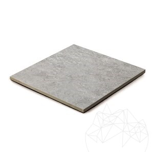 Piatra Sinterizata L'ALTRA PIETRA Castello Grey, 60 X 60 X 2 cm, R11 - Antiderapanta pt exterior