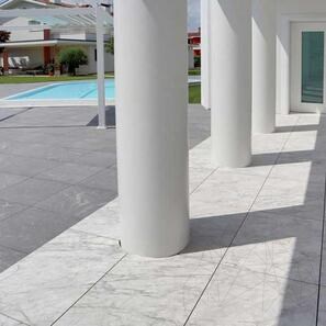 Piatra Sinterizata L'ALTRA PIETRA Duomo Carrara, 60 X 90 X 2 cm, R11 - Antiderapanta pt exterior