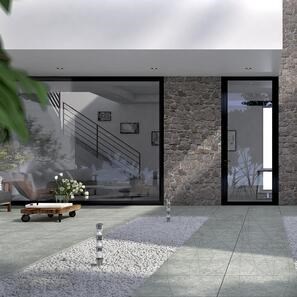Piatra Sinterizata L'ALTRA PIETRA Museo Pierre Blue Grey, 60 X 60 X 2 cm, R11 - Antiderapanta pt exterior
