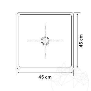 Chiuveta Arco marmura Cappucino SS-30, 45 x 45 x 12 cm