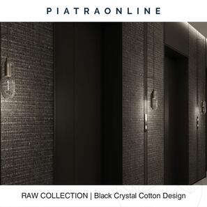 Lastra Granit Black Crystal Cotton Design 2CM