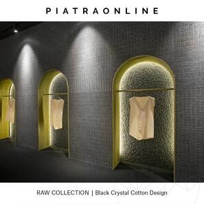 Lastra Granit Black Crystal Cotton Design 3CM