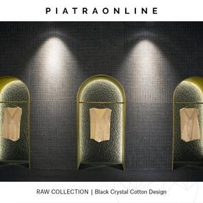Lastra Granit Black Crystal Cotton Design 2CM