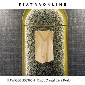 Lastra Granit Black Crystal Lava Design 3CM