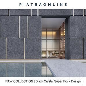 Lastra Granit Black Crystal Super Rock Design 2CM