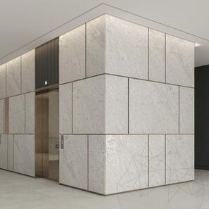 Lastra Marmura Carrara White Natural Design 2CM